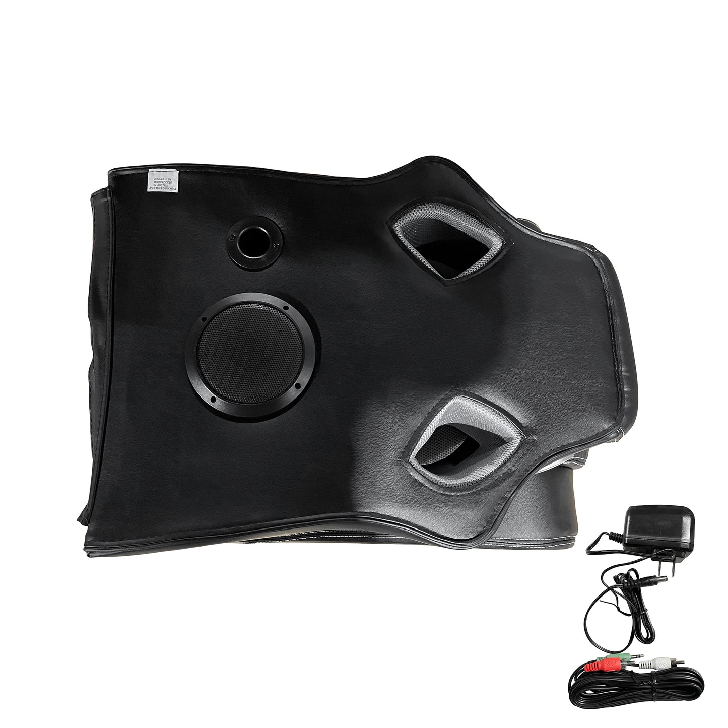 Floor Rocking Gaming Chair with Bluetooth Built in Audio System,Adjustable Backrest and Foldable,Compatible with Gaming Consoles