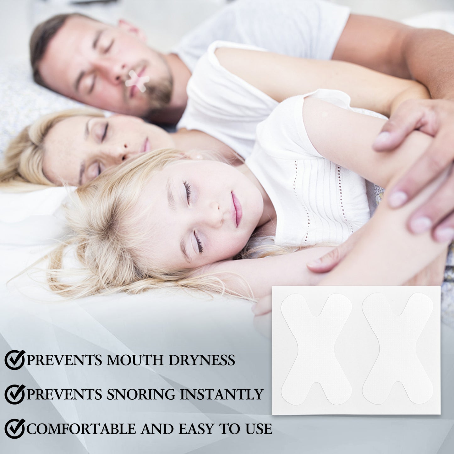 Upgrated Mouth Tape for Sleeping Women and Men - Mouth Tape for Snoring