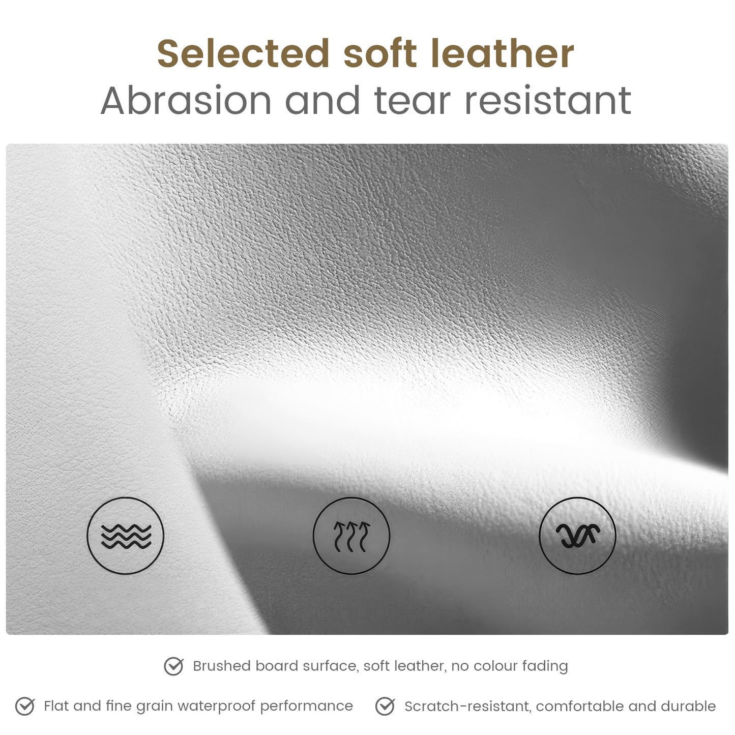 White Round Stool Makeup Vanity Chair