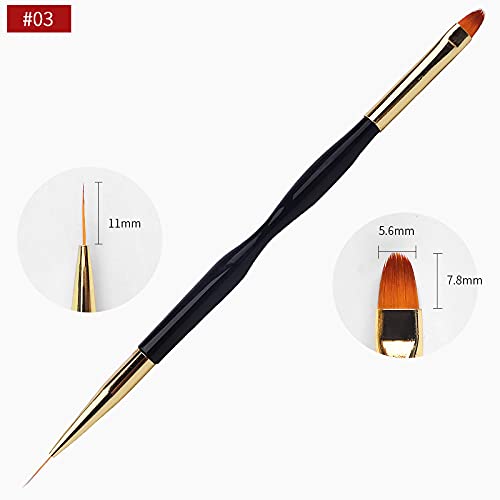 31pcs Nail Art Brushes, Nail Art Tool Set, Dotting Tools, Dust Brush,Striping Brushes for Long Lines, Drawing Pen For Gel Polish Design supply