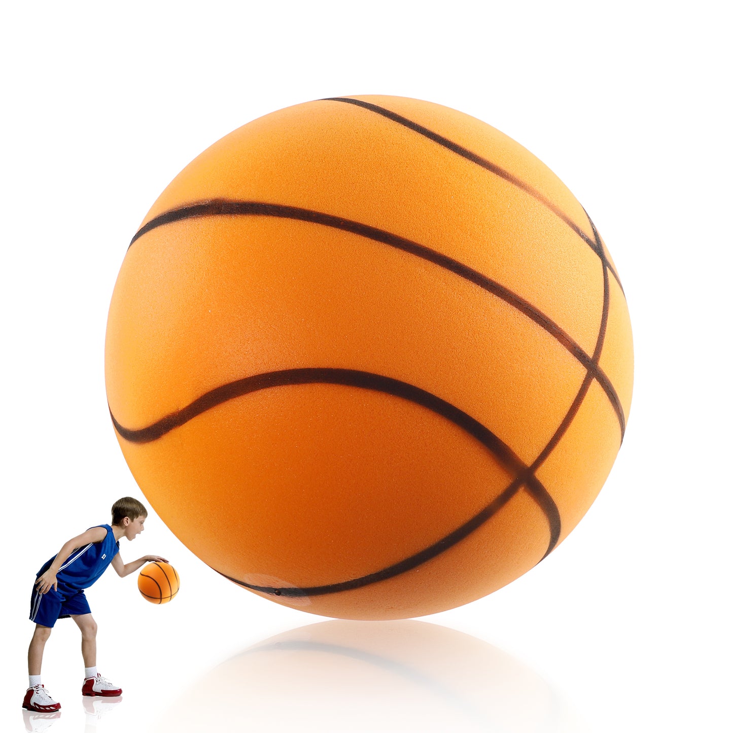 Silent Basketball,2024 Sponge Mute Basketball,Handleshh Silent Foam Basketball