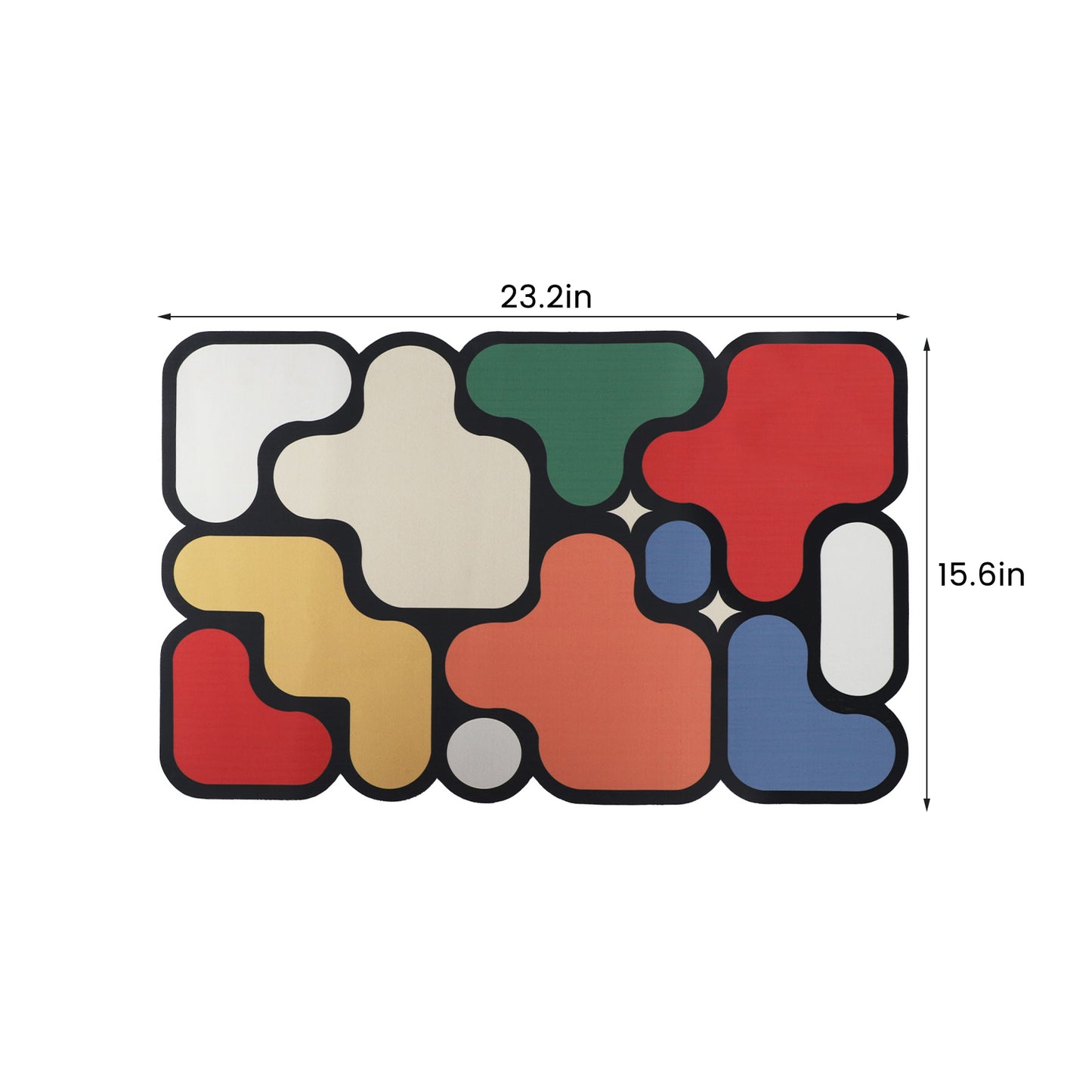 Non-Slip Bathroom Mat – Home Puzzle Floor Mat, Diatomaceous Earth Quick-Dry Absorbent Mat for Bathroom, Toilet, or Door Entrance