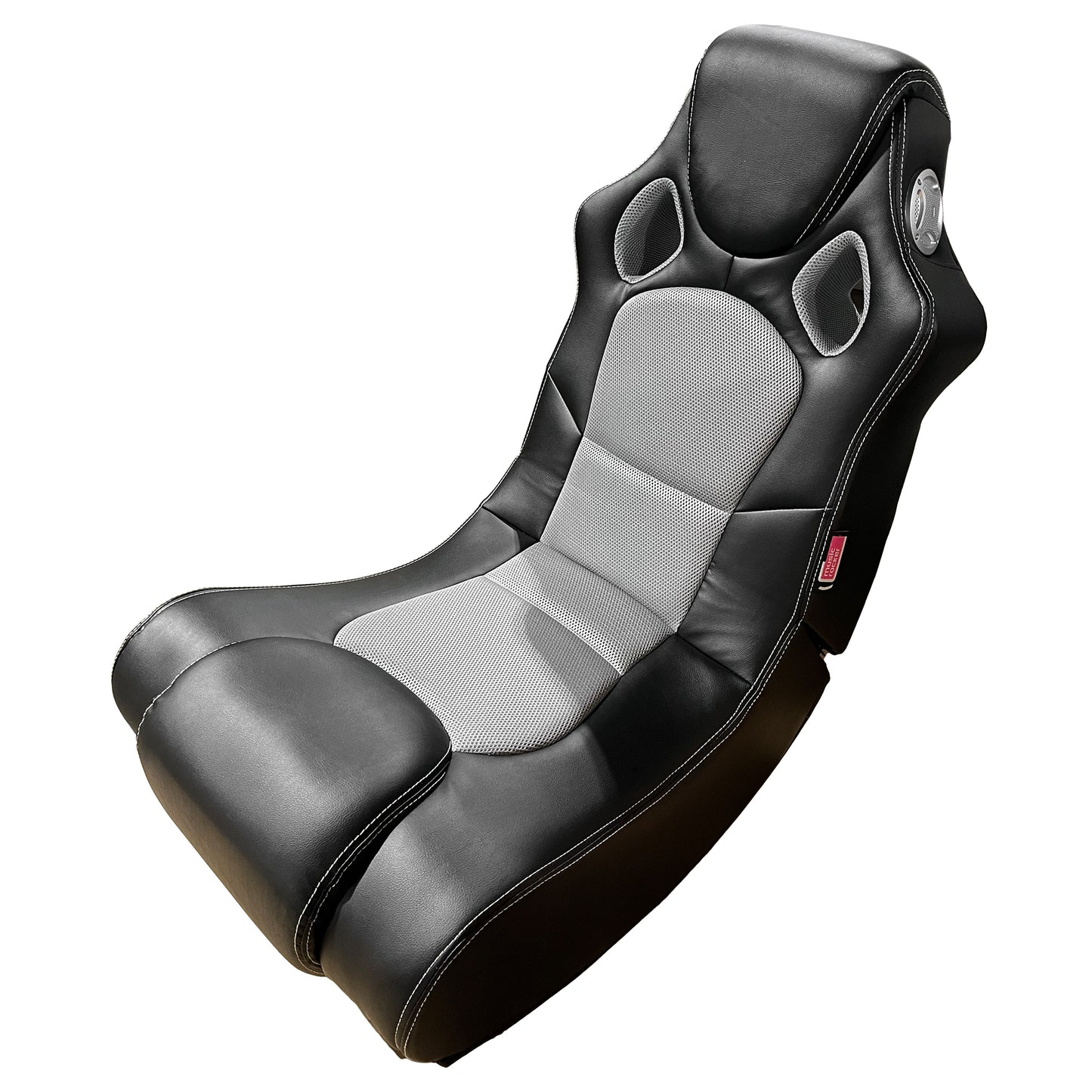 Floor Rocking Gaming Chair with Bluetooth Built in Audio System,Adjustable Backrest and Foldable,Compatible with Gaming Consoles