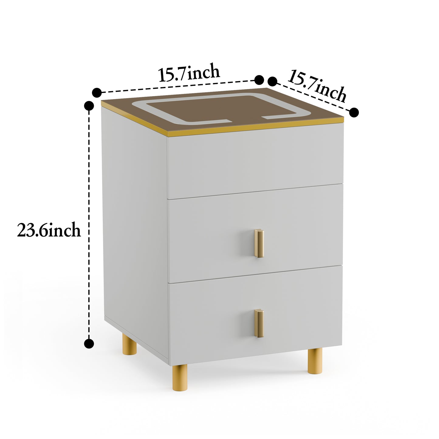 Nightstand with two drawers