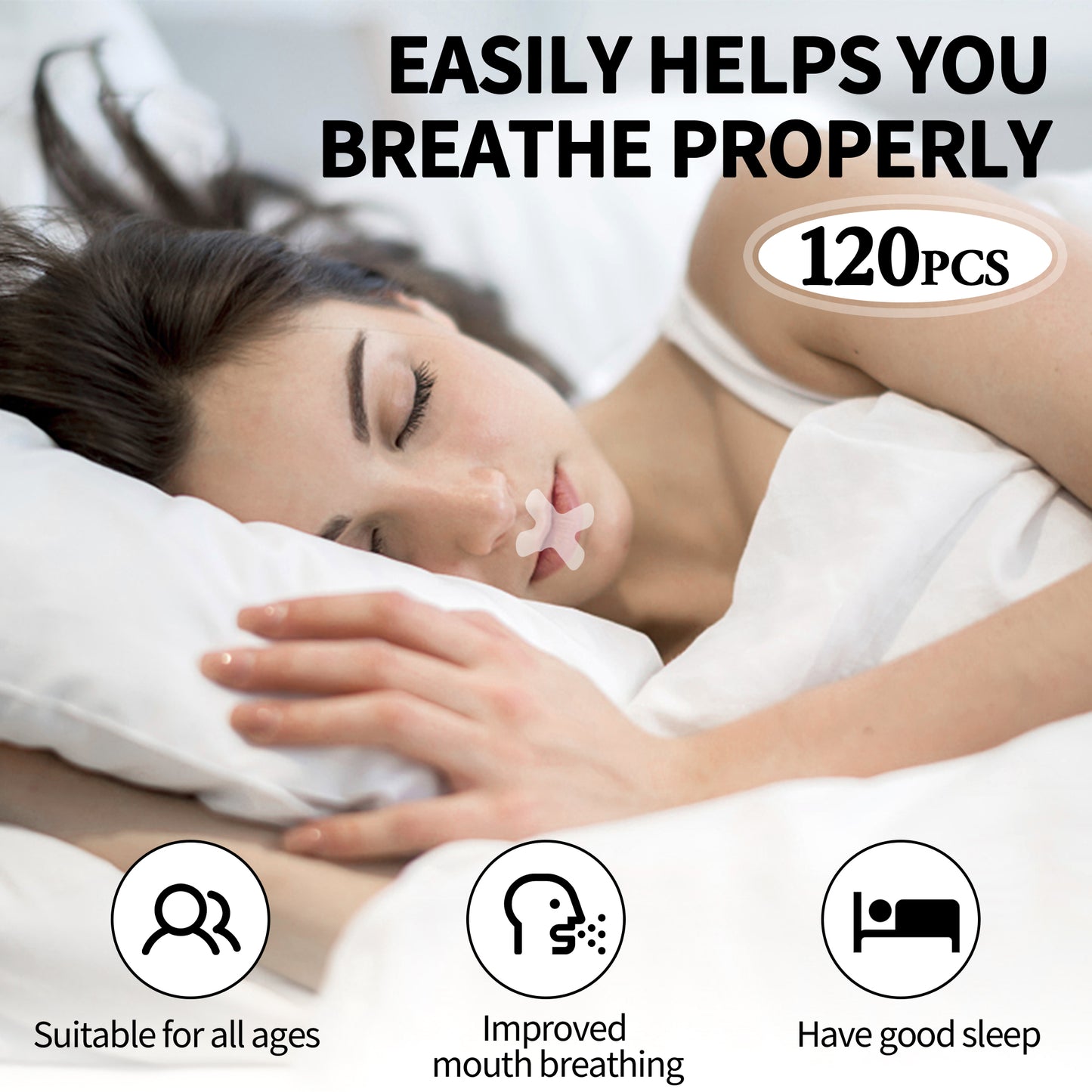 Upgrated Mouth Tape for Sleeping Women and Men - Mouth Tape for Snoring