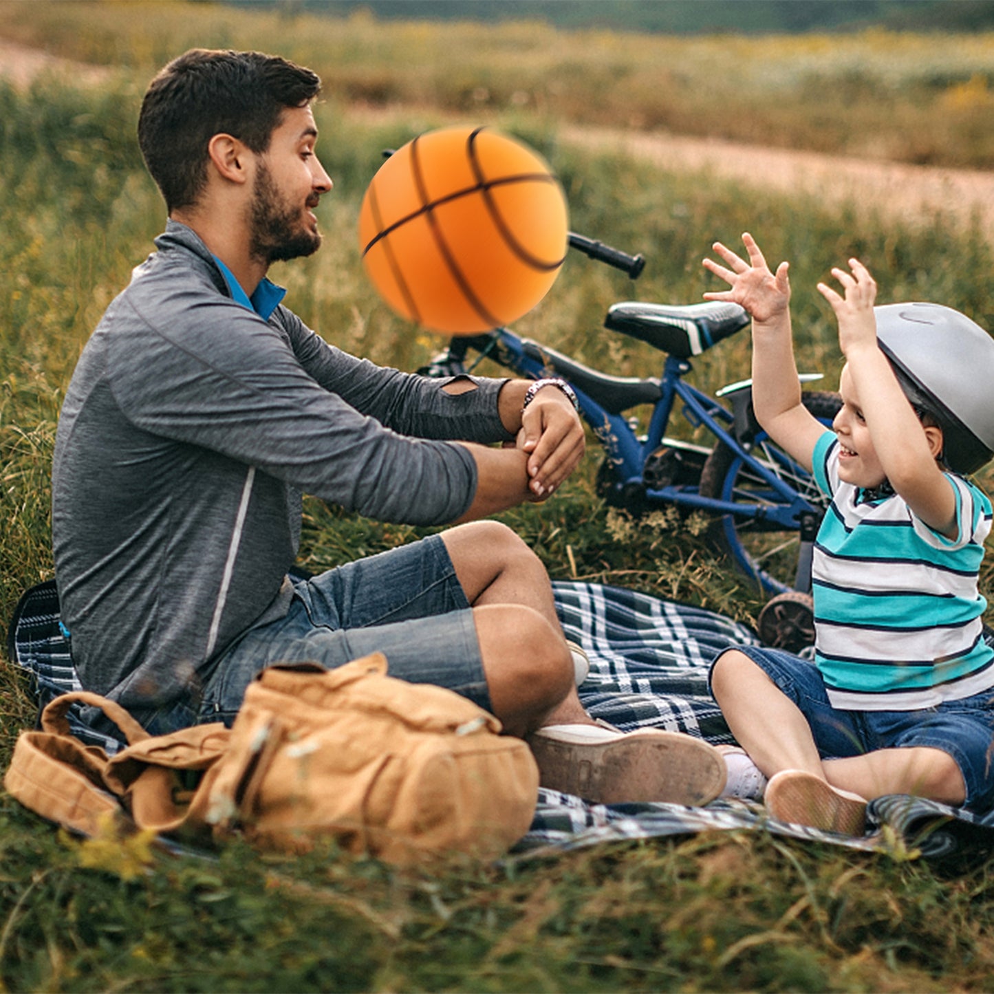 Silent Basketball,2024 Sponge Mute Basketball,Handleshh Silent Foam Basketball