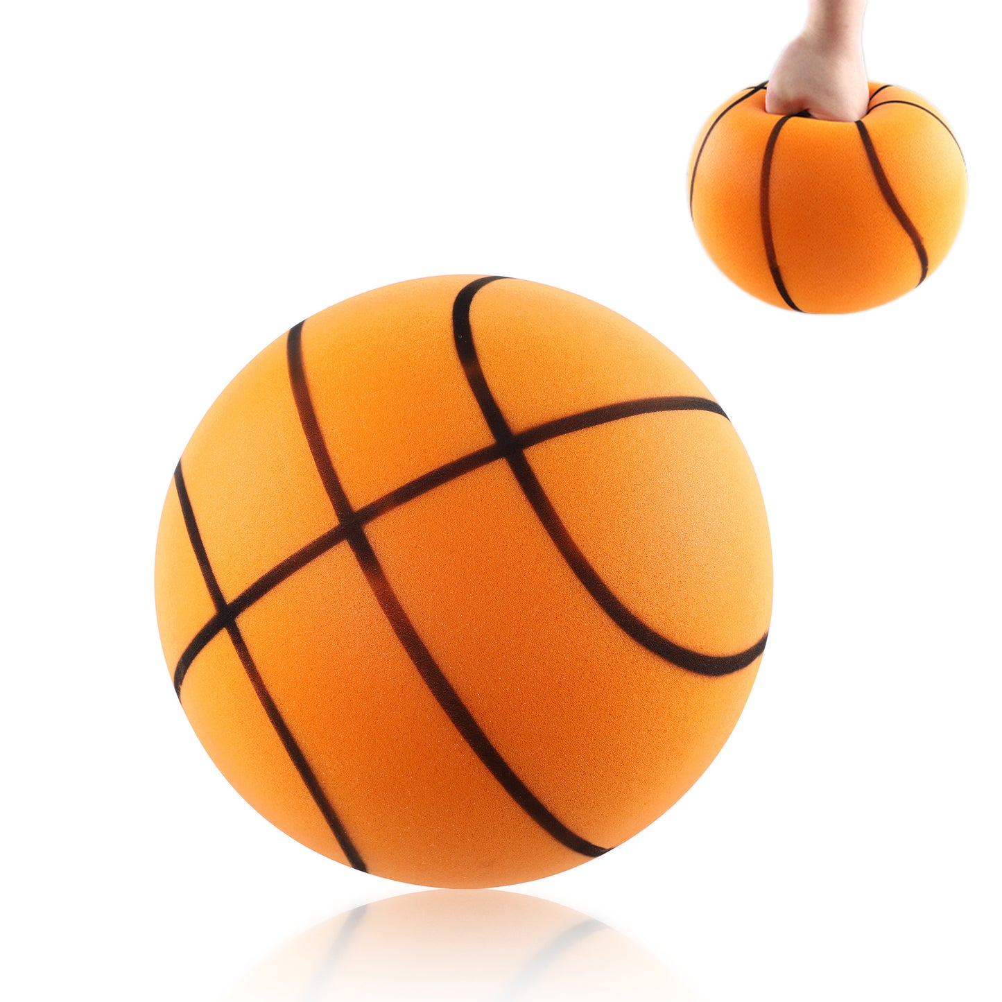 Silent Basketball, Upgrade Silent Basket-Ball Dribbling Indoor,Dribble Dream SIL ent Basket Ball, Silent Sports No Sound Foam Basketball, Size 7