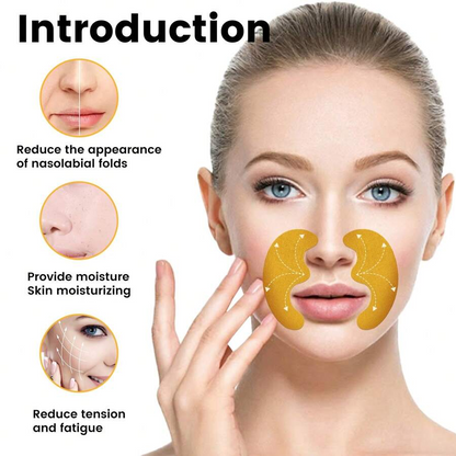 Smile Line Patches – Face Wrinkle Patches for Fine Lines Around Mouth, between Eyes – Non-Silicone Anti-Wrinkle Facial Tape – Comfortable Overnight Use