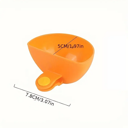 Dip Clip for Bowls Plates 4PCS Plastic Dip Clip Bowl Plate Holder Chip and Dip Serving Set Sauce Holder for Spice Tomato Sauce Salt Veggie Vinegar Ketchup Chips (4 Colors)