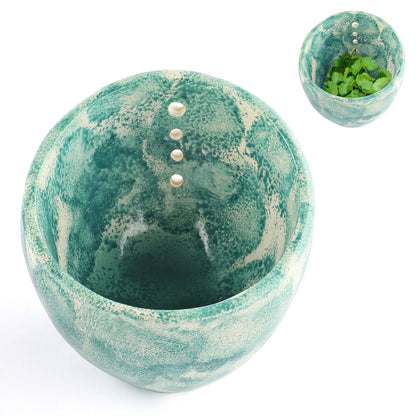 Vanilla Peeling Bowl Leaf Separator Herb Stripper Bowl for Cooking Herb Bowl Stripper Green Leaf Herb Stripper Vegetable Stripper Tool Herb Peeling Bowl Herb Resin Beige