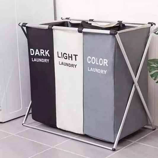 180L Large Laundry Basket, Freestanding Laundry Hamper, Collapsible Tall Clothes Hamper with Handles for Clothes Toys in the Dorm & Family Closet Storage Container and Organizer (1-Pack)