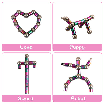 Fidget Pen,Magnetic Pen,Cool 0.5mm Ballpoint Pen,Fun Stress-Relieving Multifunction Writing Pen Creative Gift for Adult or Friends (Multicolor)