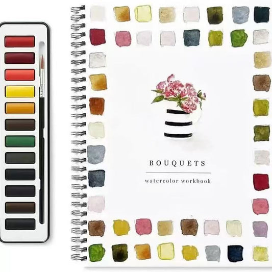 Children's Watercolor Coloring Book - Watercolor Painting Coloring Book Box