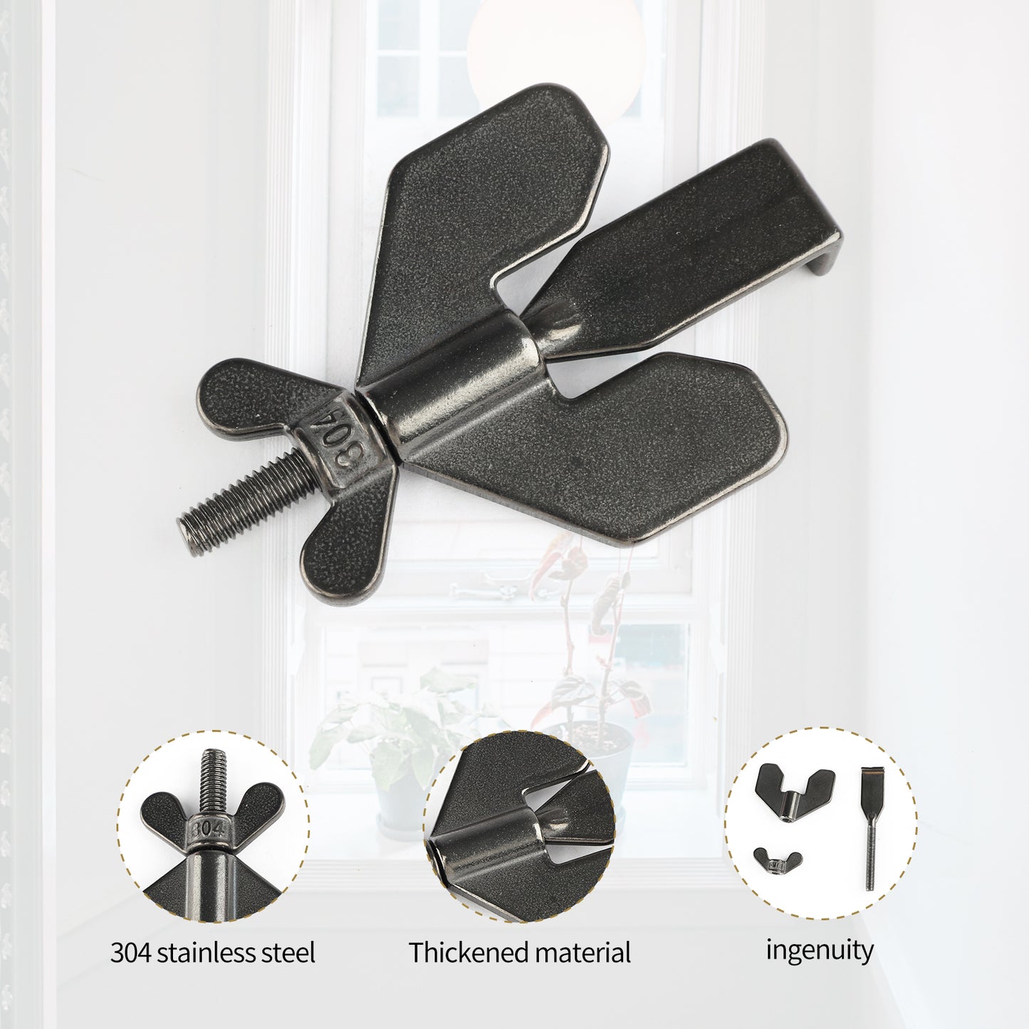 1PCS Portable Door Stopper,Door Stoppers Security Devices for Home,Hotel, School, Apartment, Dormitories