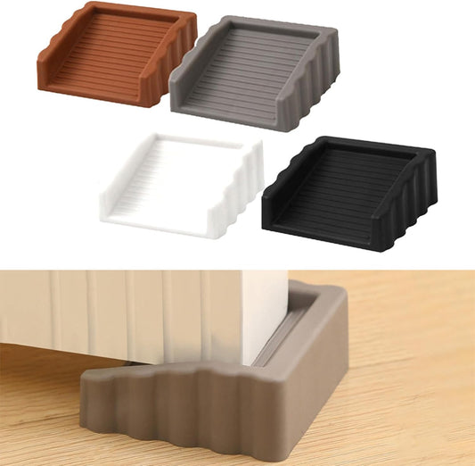 8Pack Door Stoppers Doorstop, Rubber Door Stoppers Wedge, Doors Stops for Door, Rubber Door Stopper Wedge, 4 Colors Door Stop
