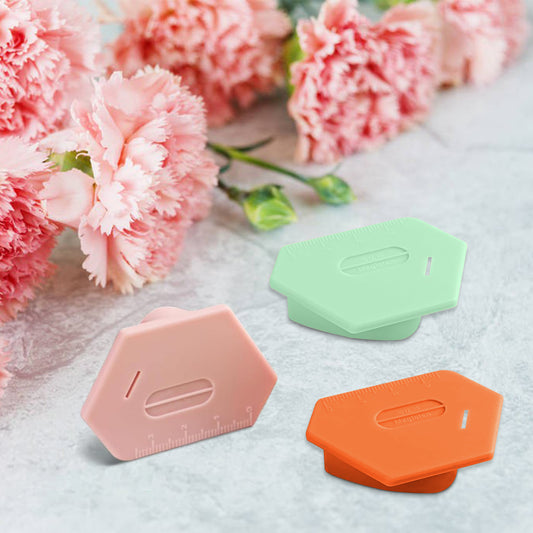 3 Pack Magnetic Seam Guide for Sewing Machine, 2025 Upgraded Multifunctional Polygonal Hemmer Guide with Scale, Universal Sewing Accessories Supplies for Magnet Making Machines (3color)