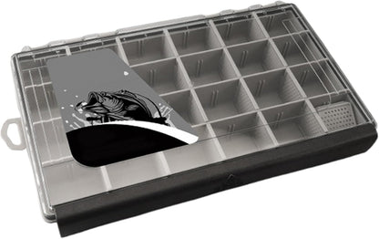 Fishing Tackle Box - Angling Gear Divided Storage - Heavy Duty Sealing Fishing Tackle Box Lure Organizer for Travel and Camping