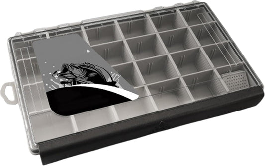 Fishing Tackle Box - Angling Gear Divided Storage - Heavy Duty Sealing Fishing Tackle Box Lure Organizer for Travel and Camping