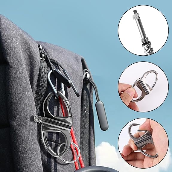 Keychain Lighter, Permanent Match Infinity Kerosene Refillable Lighter, Gift Outdoor Emergency Life Saving Equipment