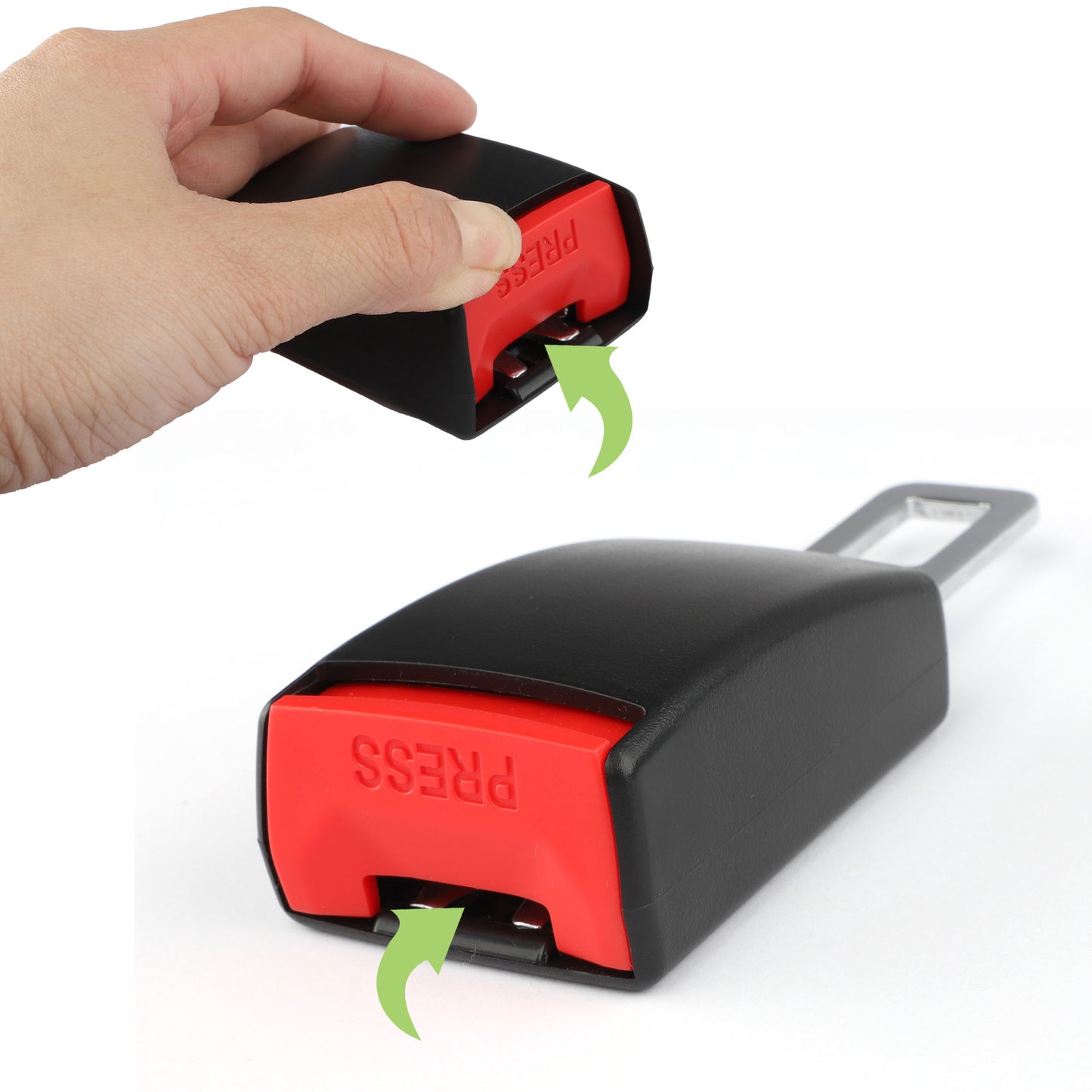 Seat Belt Extender, 2 Pack Upgraded Seatbelt Extender (Compatibility Better) Car Seat Belt Buckle for Seat Belt Extension, Seat Belt Clip Extender Fits Most Cars