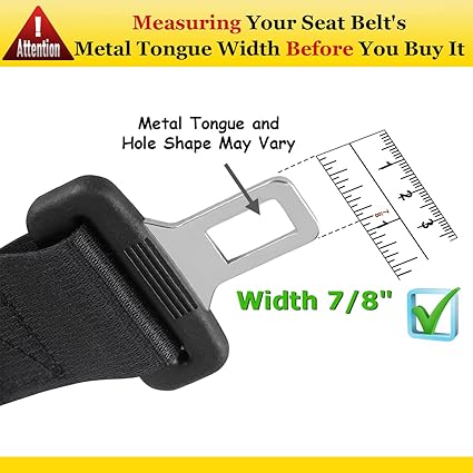 Seat Belt Extender, 2 Packs 9" Car Buckles Seat Belt Extension with Metal Tongue, Car Seatbelt Extension for Obese Men Pregnant Women Child, Seat Belt Clip Extender Car Accessories (9inch))
