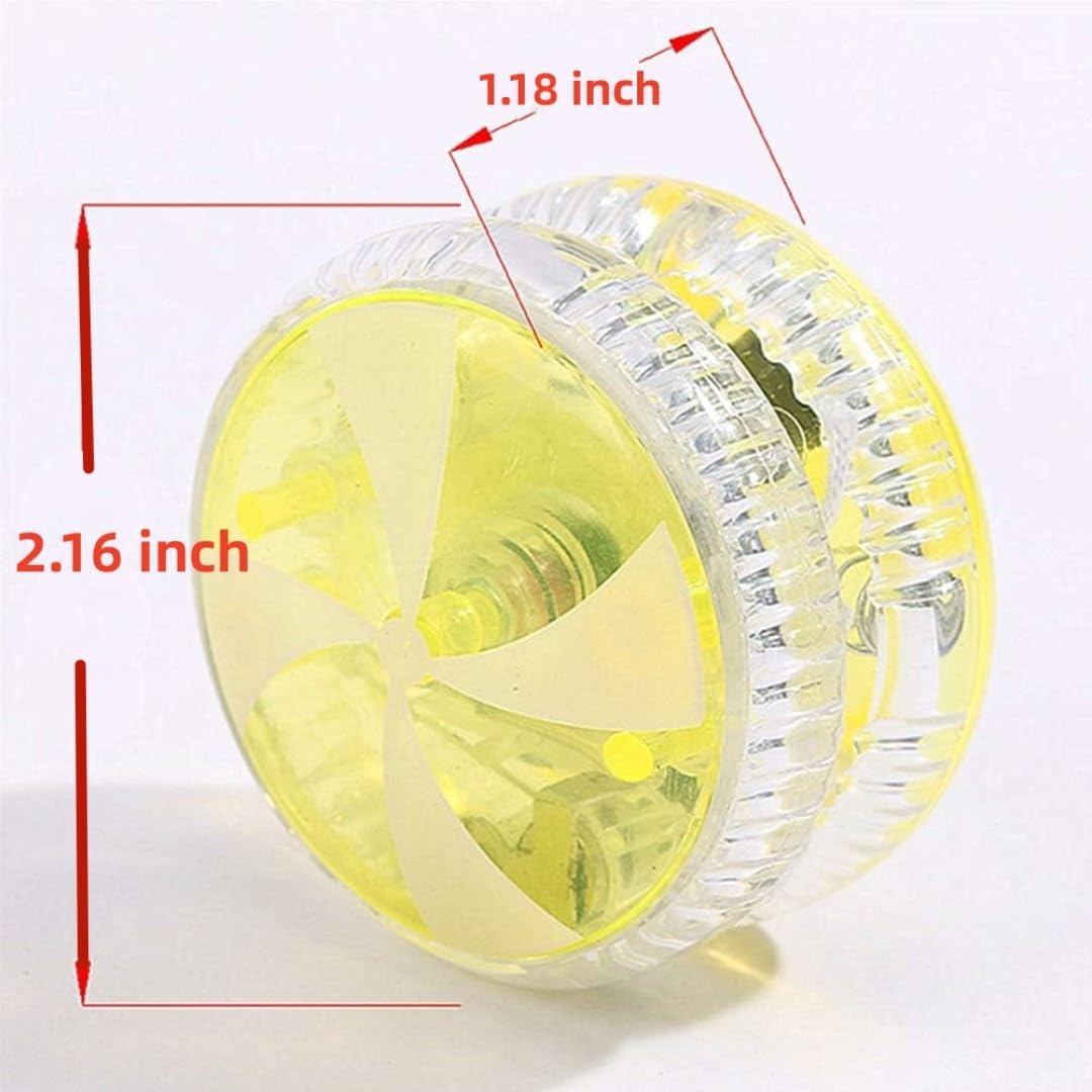 LED Light Up Yo Yo Yoyo for Kids Beginner Yoyo for Kids Responsive Ball Bearing (8 Pack)