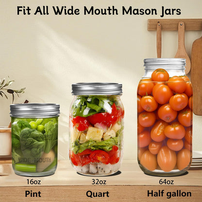 Eleganttime Fermentation Glass Weights with Easy Grip Grooved Handles Heavy Fermenting Lids Kit For Wide Mouth Mason Jar (Glass Weight-2Pcs)