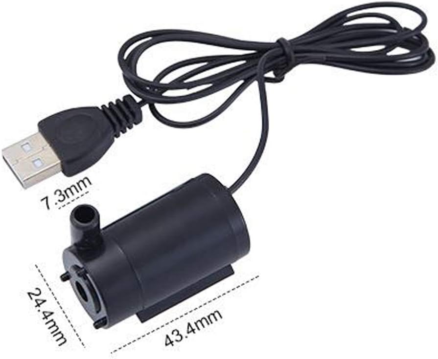 1Pcs USB Mini Water Pump Cable Mute DC5V Micro Water Pump 3L/min Submersible Water Motor Fountain for Aquarium Garden House Fish Fountain Water Hydroponic