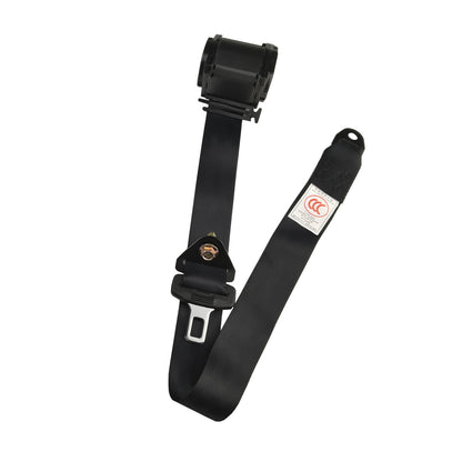 2 Pack 3 Point Seat Belt Pads Universal Adjustable Retractable Lap Set for Go Kart,Club Golf Cart,UTV,VR,Minivan Van, SUV, Cars, Buggies,Pickup，Truck for Modification Belts Kits (L-Black)