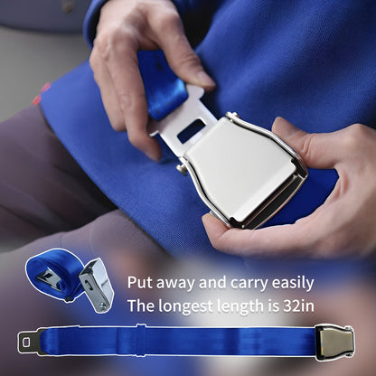 Airplane Seat Belt Extender,Adjustable Airplane Seat Belt Extender 7-32" with Carry Case,FITS ALL Airlines
