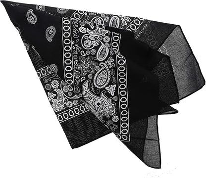 Motique Accessories Extra Large Paisley Bandana 27x27 Inch