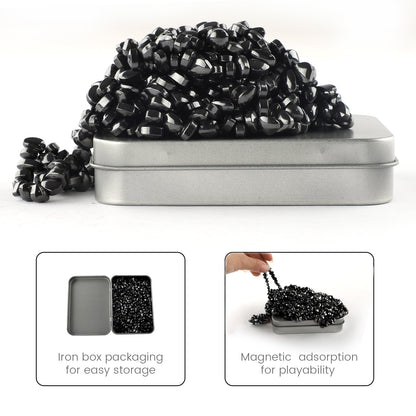 Magnetic Balls Putty Puzzle Anxiety/Stress Relief Toy Desk Fidget Toys Magnetic Stones 500P Black