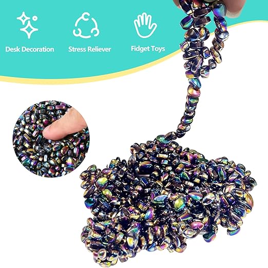 502pcs, Magnetic Stones Fidget Toys Adults, Desk Fidgets Toys for Stress and Anxiety Relief and Kill Time, Novelty Adults Gifts