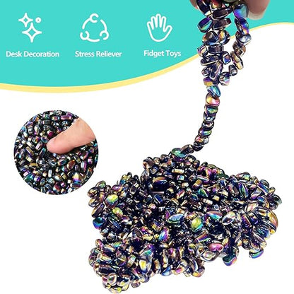 502pcs, Magnetic Stones Fidget Toys Adults, Desk Fidgets Toys for Stress and Anxiety Relief and Kill Time, Novelty Adults Gifts