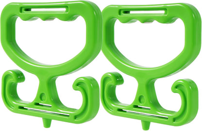 2-Pack Grocery Bag Carrier, Heavy Duty Grocery Bag Holder, Each Holds Up to 100lbs – Comfortable Grip for Carrying Shopping Bags, Grocery Bags, Buckets & More