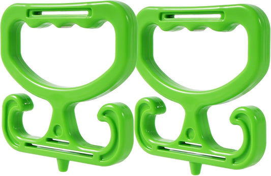 2-Pack Grocery Bag Carrier, Heavy Duty Grocery Bag Holder, Each Holds Up to 100lbs – Comfortable Grip for Carrying Shopping Bags, Grocery Bags, Buckets & More