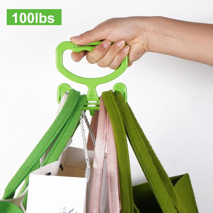 2-Pack Grocery Bag Carrier, Heavy Duty Grocery Bag Holder, Each Holds Up to 100lbs – Comfortable Grip for Carrying Shopping Bags, Grocery Bags, Buckets & More