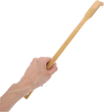 2pcs Traditional Bamboo Back Scratcher Long Handled Massager Stick Claw Back Scratcher for Elderly Home Use