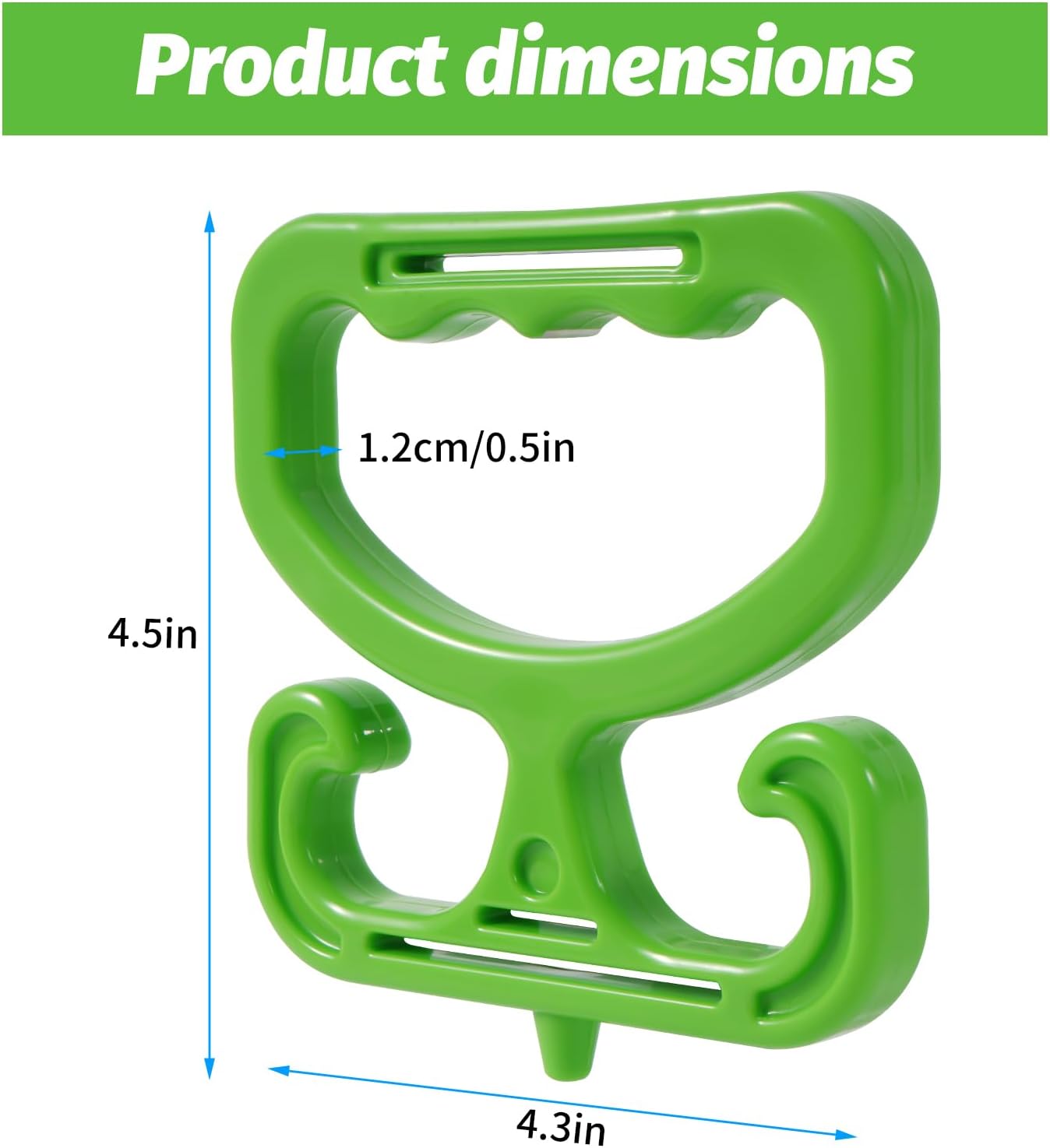 2-Pack Grocery Bag Carrier, Heavy Duty Grocery Bag Holder, Each Holds Up to 100lbs – Comfortable Grip for Carrying Shopping Bags, Grocery Bags, Buckets & More