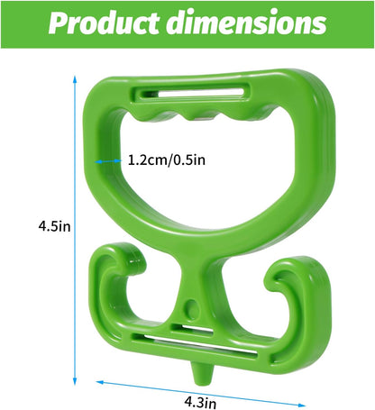 2-Pack Grocery Bag Carrier, Heavy Duty Grocery Bag Holder, Each Holds Up to 100lbs – Comfortable Grip for Carrying Shopping Bags, Grocery Bags, Buckets & More