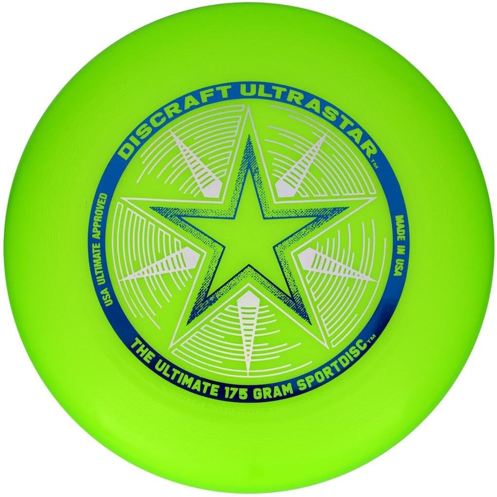 2PCS 175 Gram Ultra Star Sport Disc, Green，Luminous light
