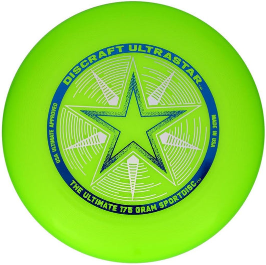 2PCS 175 Gram Ultra Star Sport Disc, Green，Luminous light