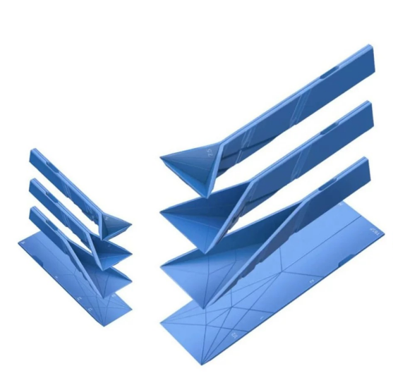 Flat Folding Measuring Spoon - Flat 3-in-1 Measuring Spoons, Space - Saving Stackable Design -Magnetic and Easy to Store, Kitchen Baking and Cooking