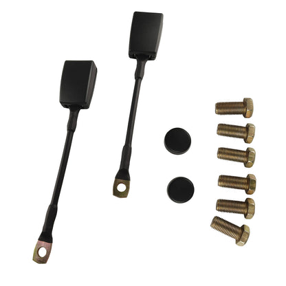 2 Pack 3 Point Seat Belt Pads Universal Adjustable Retractable Lap Set for Go Kart,Club Golf Cart,UTV,VR,Minivan Van, SUV, Cars, Buggies,Pickup，Truck for Modification Belts Kits (L-Black)