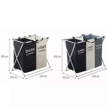 180L Large Laundry Basket, Freestanding Laundry Hamper, Collapsible Tall Clothes Hamper with Handles for Clothes Toys in the Dorm & Family Closet Storage Container and Organizer (1-Pack)