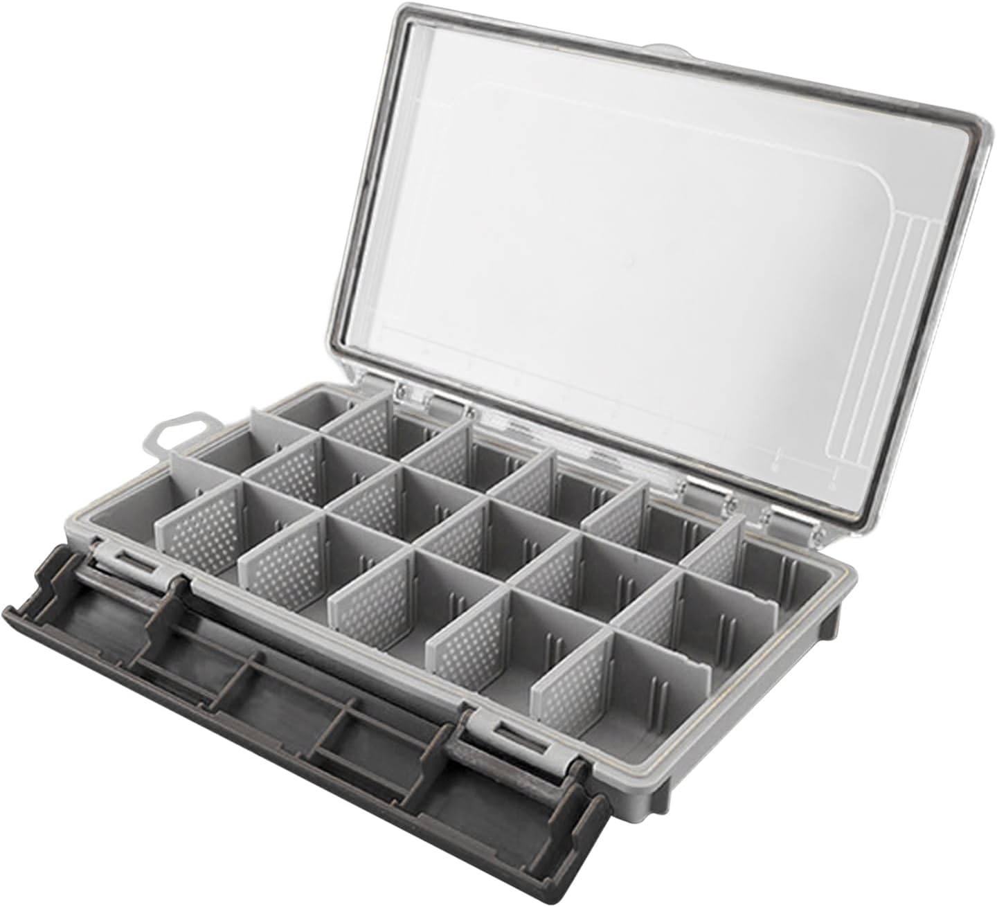 Fishing Tackle Box - Angling Gear Divided Storage - Heavy Duty Sealing Fishing Tackle Box Lure Organizer for Travel and Camping