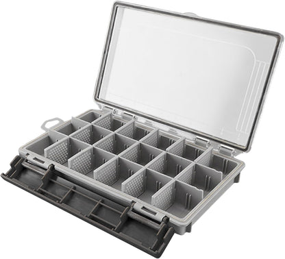 Fishing Tackle Box - Angling Gear Divided Storage - Heavy Duty Sealing Fishing Tackle Box Lure Organizer for Travel and Camping