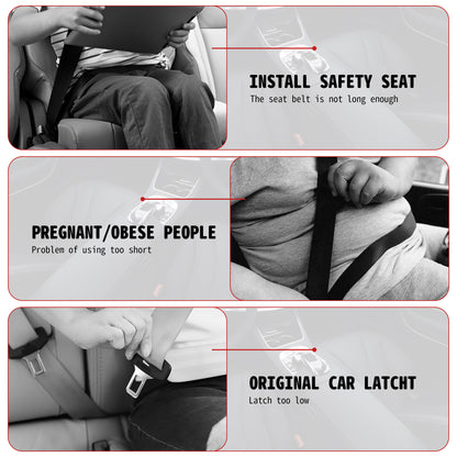 2Pcs Pads Cover Extender for Seat Belt, Comfortable and Convenient - 9 Inch