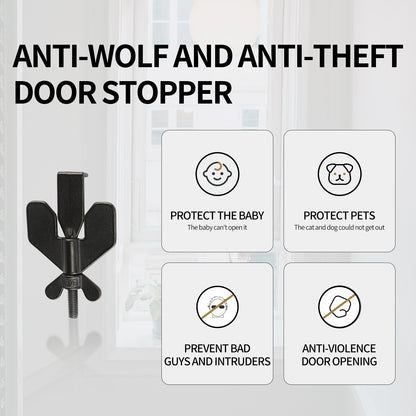 1PCS Portable Door Stopper,Door Stoppers Security Devices for Home,Hotel, School, Apartment, Dormitories
