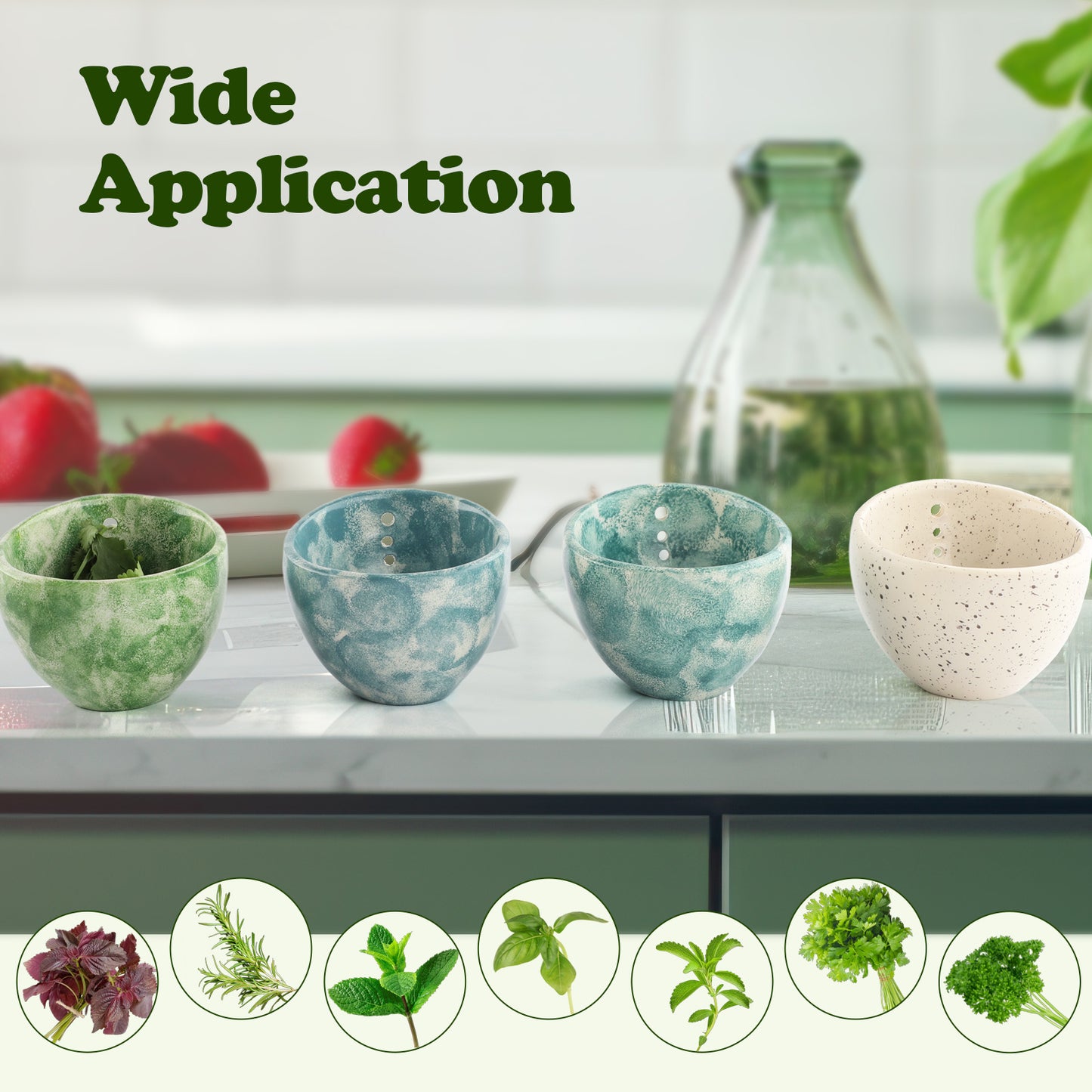 Vanilla Peeling Bowl Leaf Separator Herb Stripper Bowl for Cooking Herb Bowl Stripper Green Leaf Herb Stripper Vegetable Stripper Tool Herb Peeling Bowl Herb Resin Beige